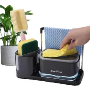 Dispensador de jabón para platos 4 en 1