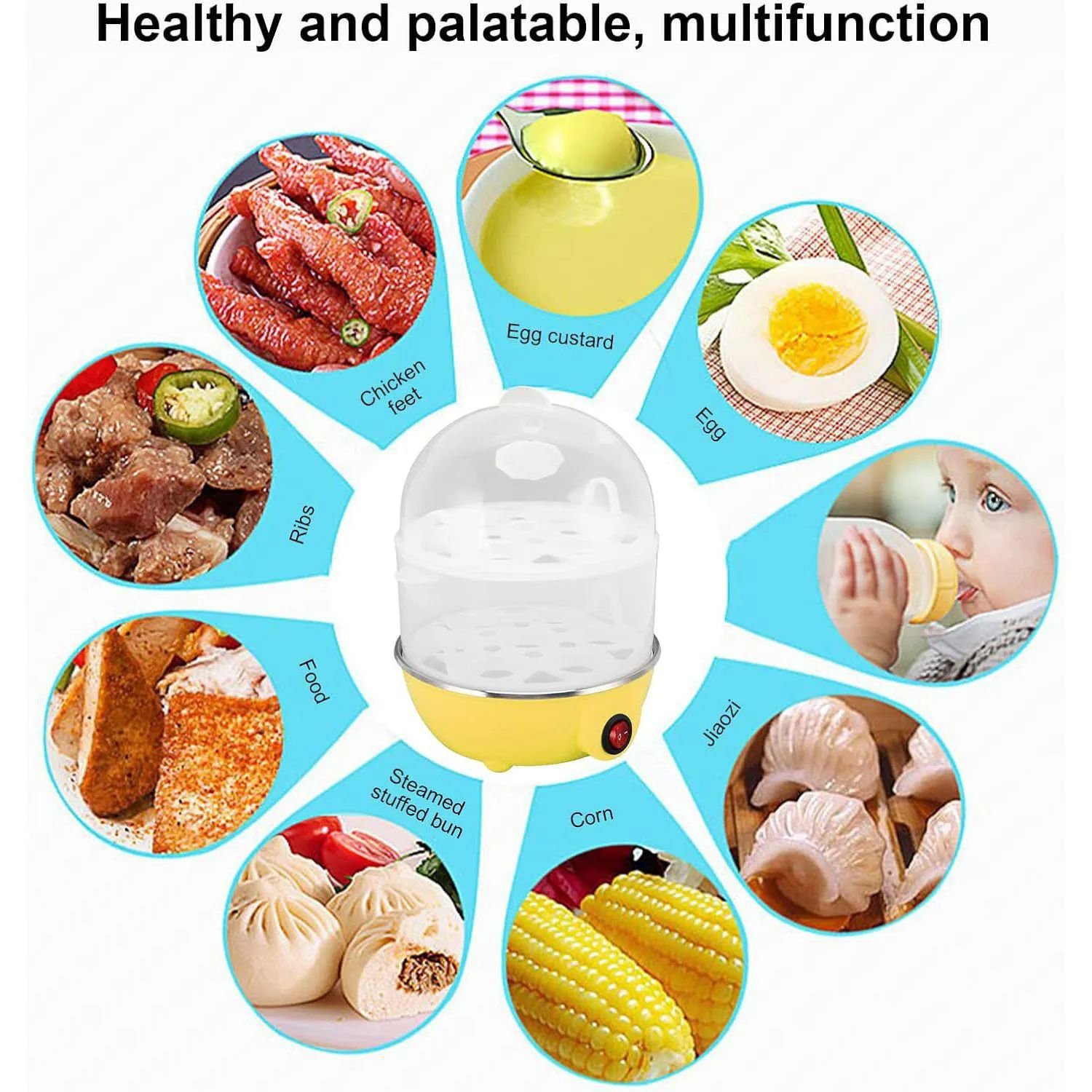 Hervidor De Huevos Doble Olla Electrica - Imagen 3