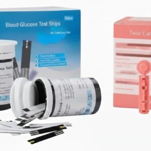 Tiras Reactivas De Glucosa + Lancetas X 50 Pcs C/u Negro Y Morado