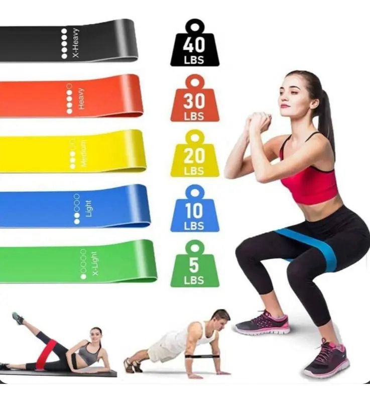 BANDAS DE EJERCICIO CERRADAS X5 DE LATEX