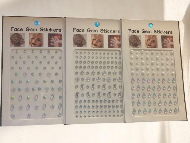 Gemas Adhesivas Pegatinas Plateadas