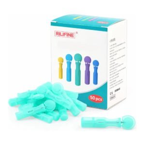 Lancetas Tirillas Esteriles Desechables De La Marca Rilifine, Calibre 28g, Que Contiene 50 Unidades.