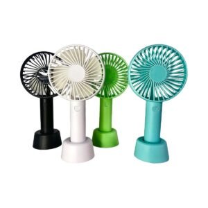 Ventilador Portátil De Mano Con Pila Recargable Usb Silencioso Color Blanco